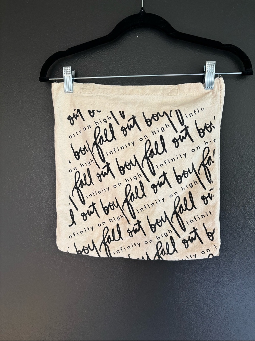 fall out boy infinity on high civic tour 2007 canvas tote